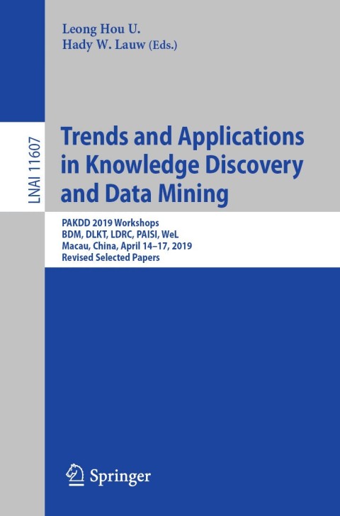 Cover image for book Trends and Applications in Knowledge Discovery and Data Mining