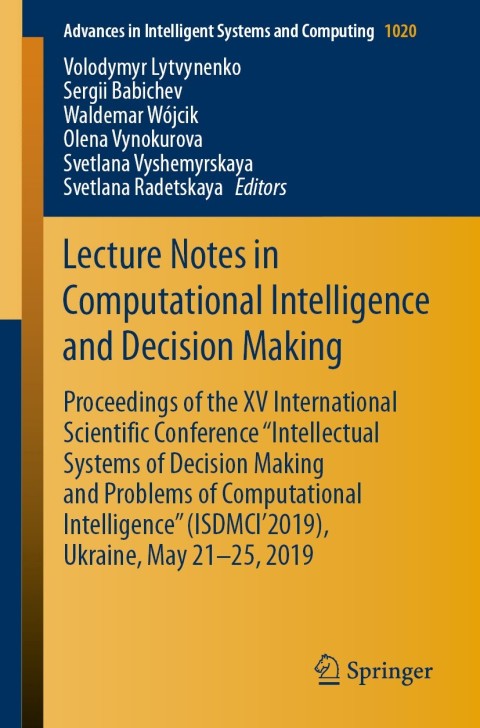 Cover image for book Lecture Notes in Computational Intelligence and Decision Making