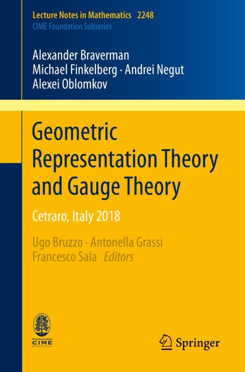 Cover image for book Geometric Representation Theory and Gauge Theory