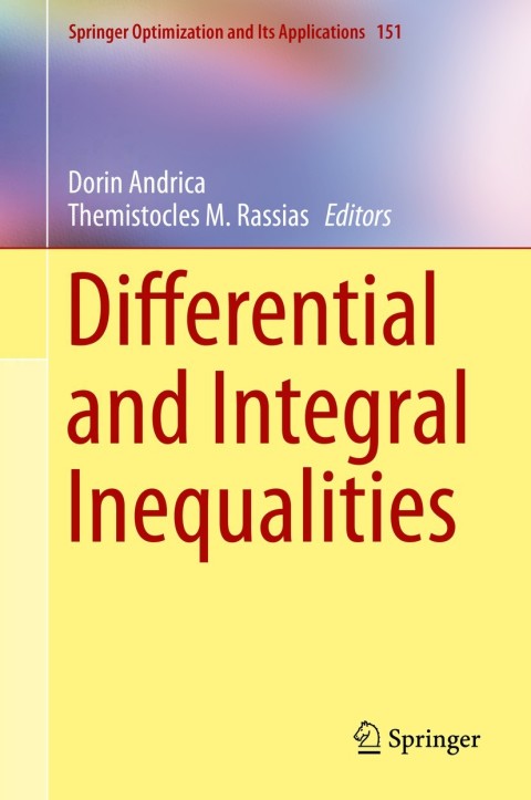 Cover image for book Differential and Integral Inequalities