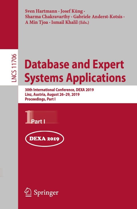 Cover image for book Database and Expert Systems Applications