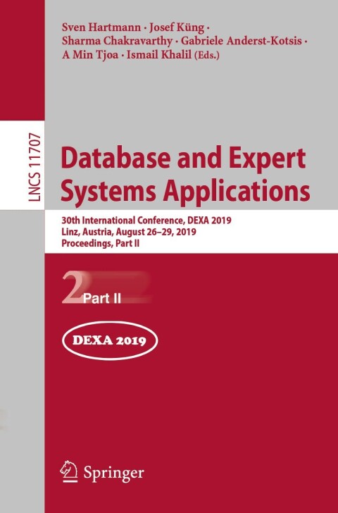 Cover image for book Database and Expert Systems Applications