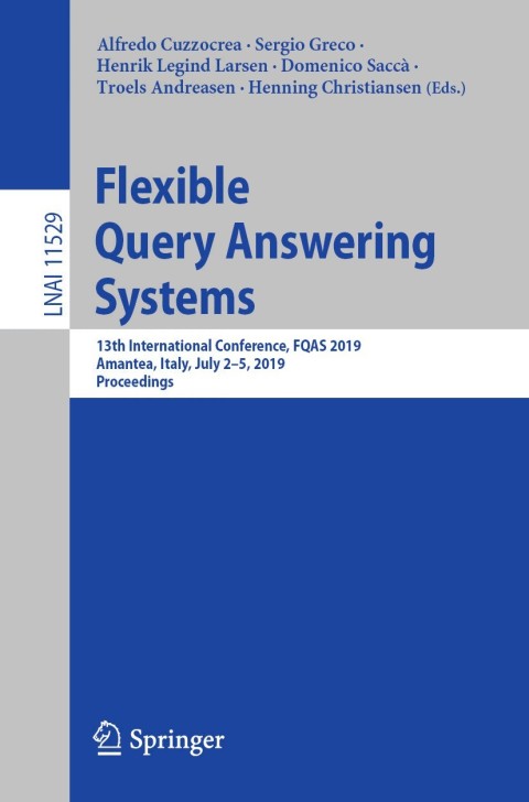 Cover image for book Flexible Query Answering Systems