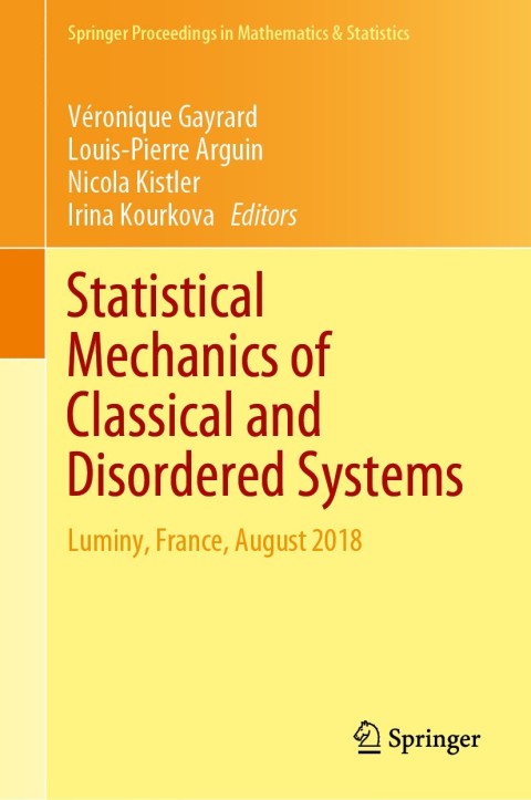 Cover image for book Statistical Mechanics of Classical and Disordered Systems