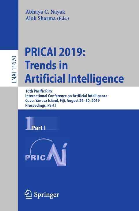 Cover image for book PRICAI 2019: Trends in Artificial Intelligence