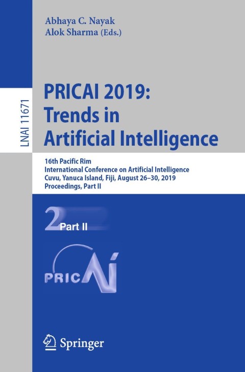 Cover image for book PRICAI 2019: Trends in Artificial Intelligence