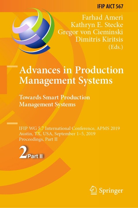 Cover image for book Advances in Production Management Systems. Towards Smart Production Management Systems