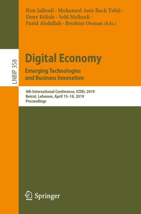 Cover image for book Digital Economy. Emerging Technologies and Business Innovation