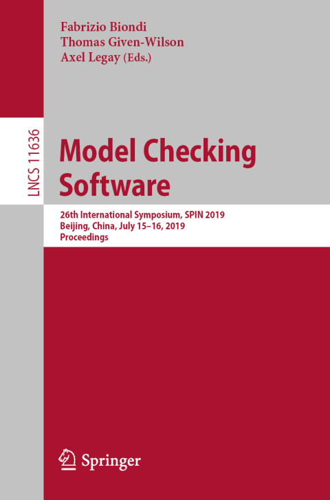Cover image for book Model Checking Software