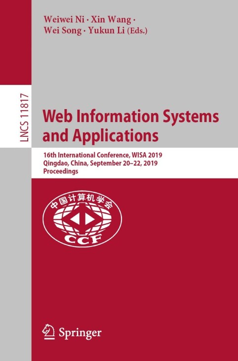 Cover image for book Web Information Systems and Applications