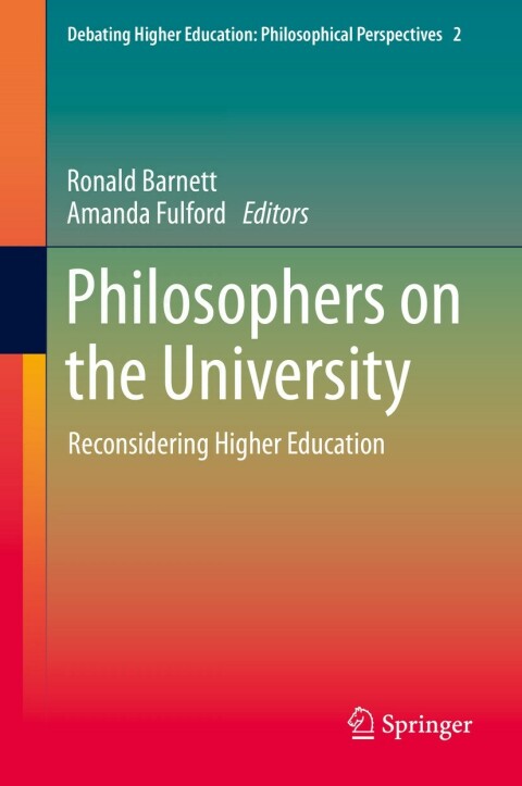 Cover image for book Philosophers on the University