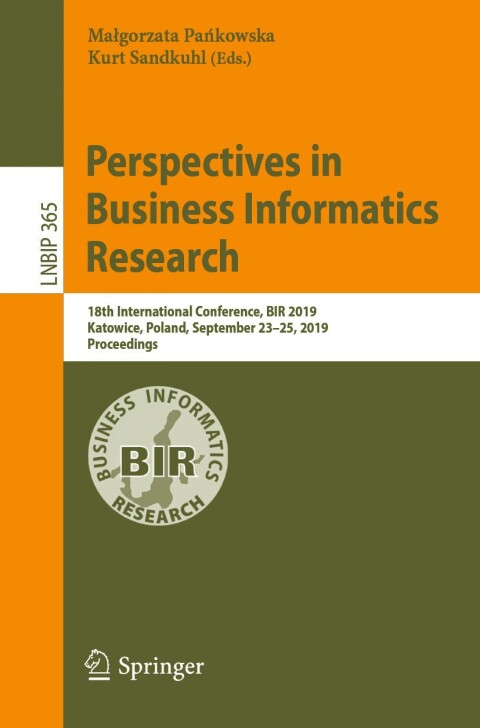 Cover image for book Perspectives in Business Informatics Research