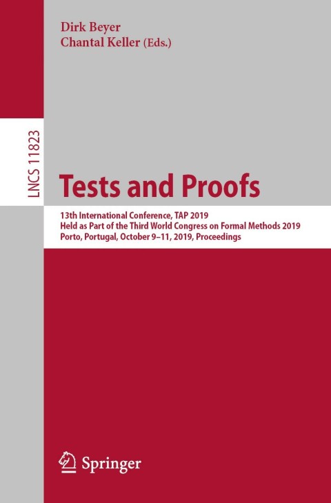 Cover image for book Tests and Proofs