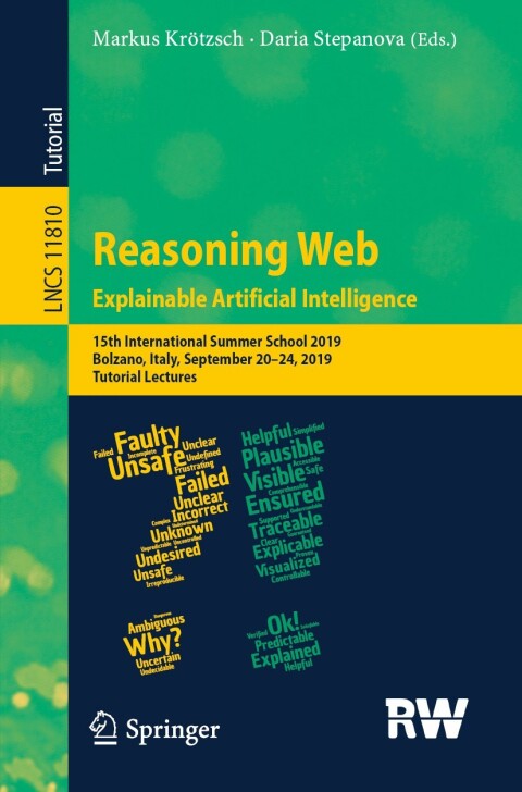 Cover image for book Reasoning Web. Explainable Artificial Intelligence