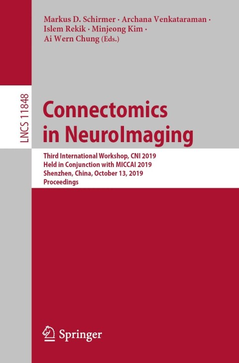 Cover image for book Connectomics in NeuroImaging