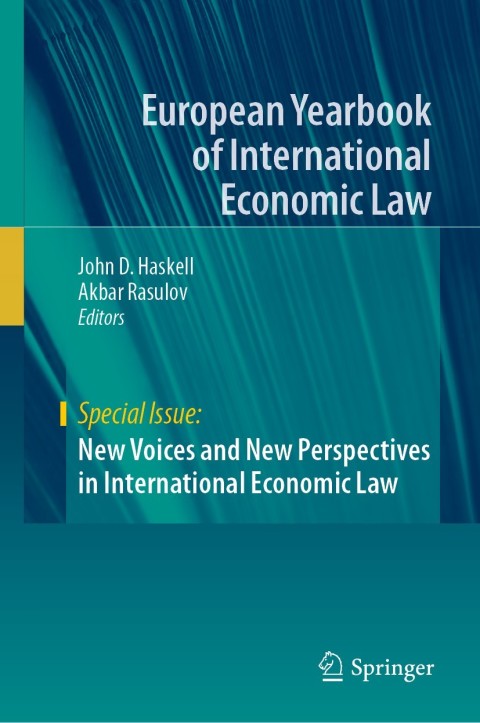 Cover image for book New Voices and New Perspectives in International Economic Law