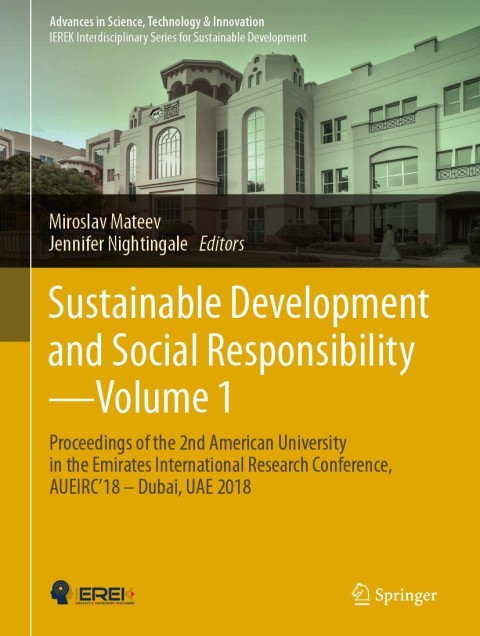 Cover image for book Sustainable Development and Social Responsibility—Volume 1