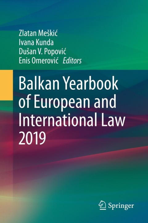 Cover image for book Balkan Yearbook of European and International Law 2019