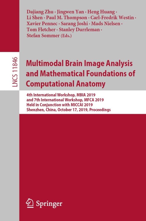 Cover image for book Multimodal Brain Image Analysis and Mathematical Foundations of Computational Anatomy