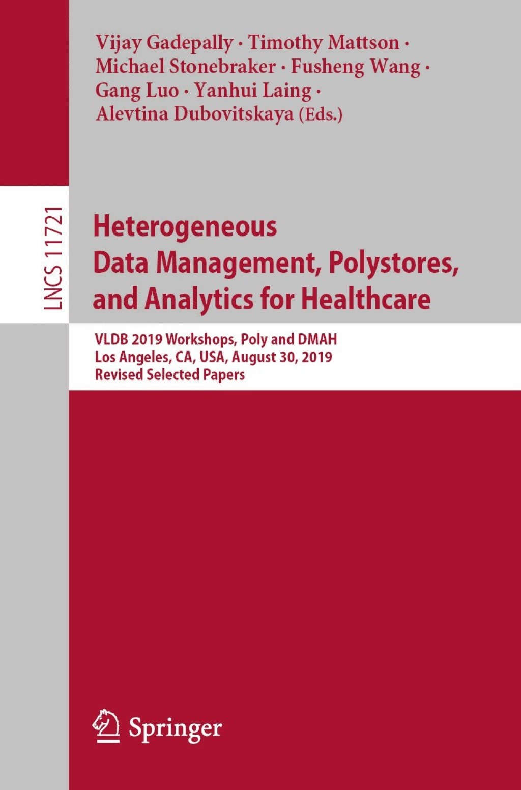 ISBN 9783030337520 product image for Heterogeneous Data Management  Polystores  and Analytics for Healthcare (eBook R | upcitemdb.com