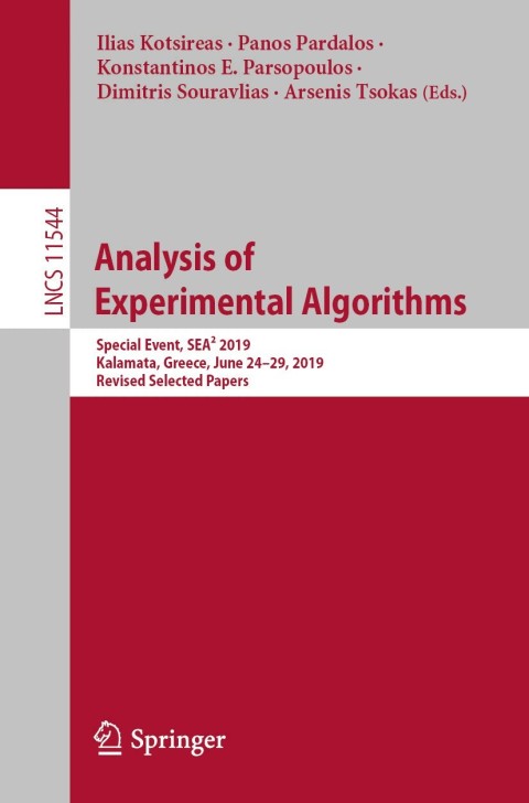 Cover image for book Analysis of Experimental Algorithms