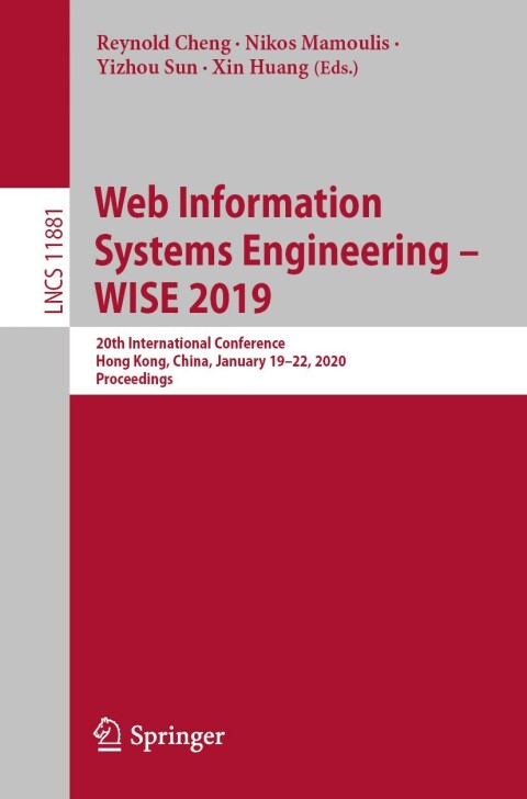 Cover image for book Web Information Systems Engineering – WISE 2019