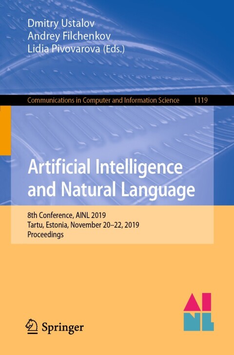 Cover image for book Artificial Intelligence and Natural Language