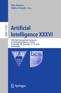 Cover image: Artificial Intelligence XXXVI 9783030348847