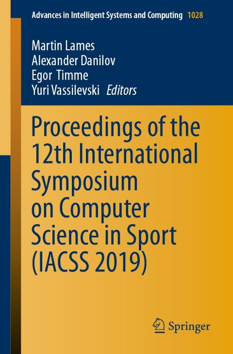 Cover image for book Proceedings of the 12th International Symposium on Computer Science in Sport (IACSS 2019)