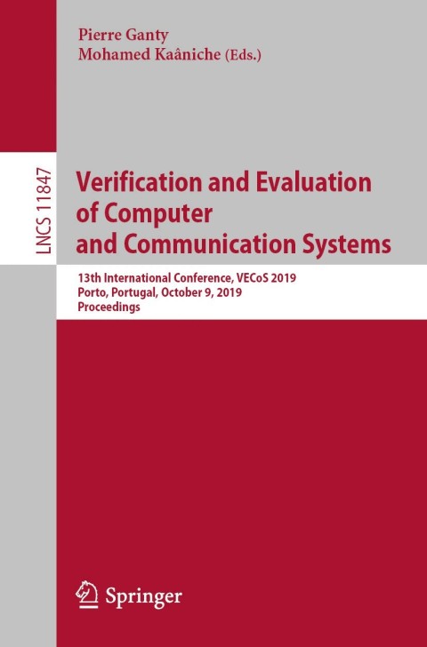 Cover image for book Verification and Evaluation of Computer and Communication Systems