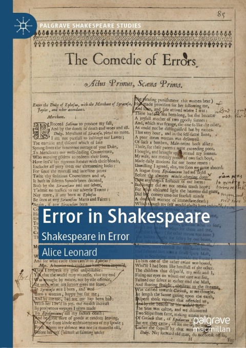 Cover image for book Error in Shakespeare