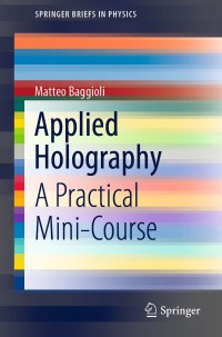 Cover image: Applied Holography 9783030351830