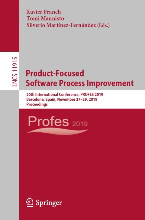 Cover image for book Product-Focused Software Process Improvement