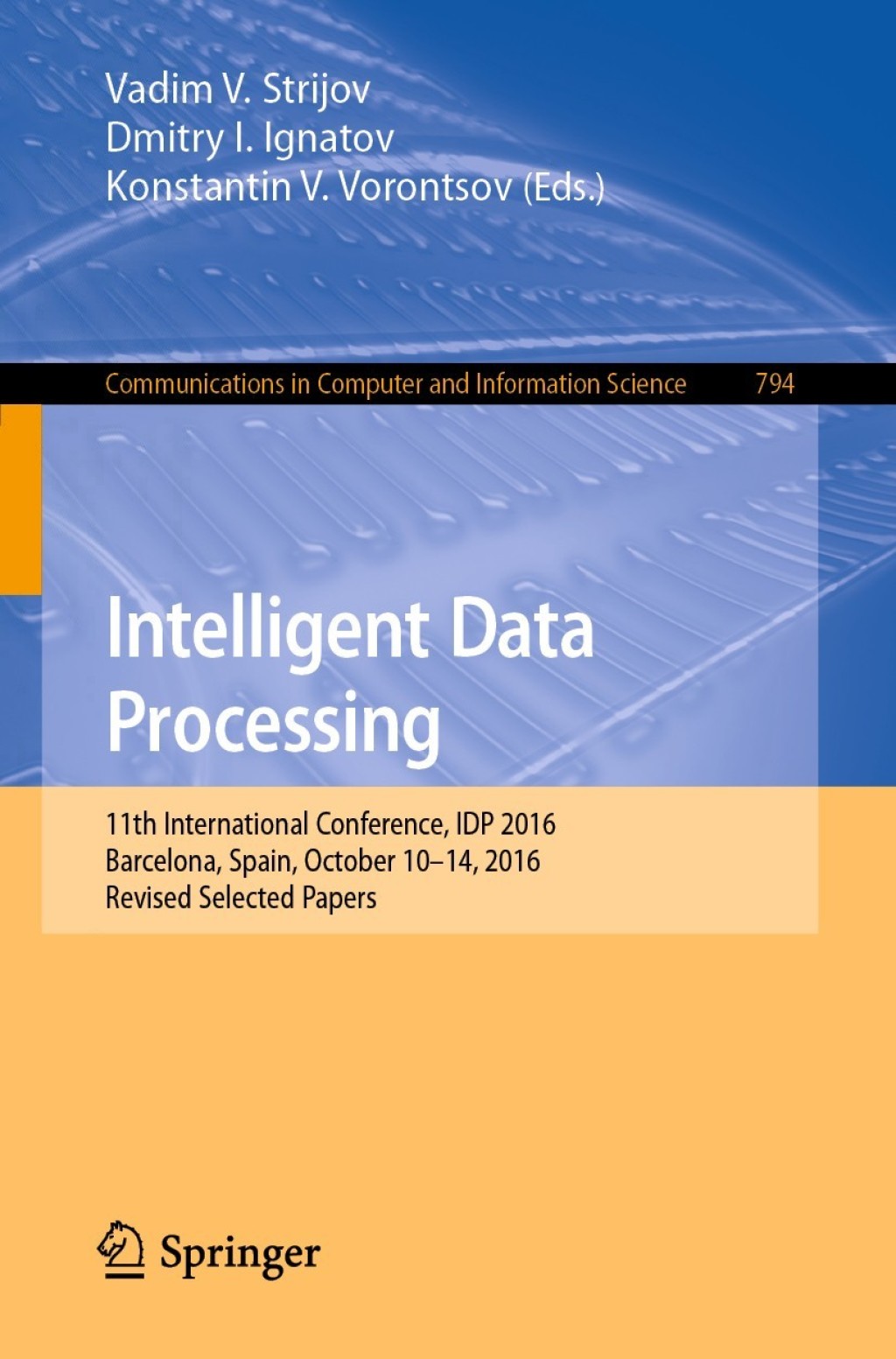 Intelligent Data Processing (eBook)