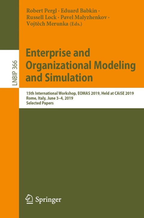Cover image for book Enterprise and Organizational Modeling and Simulation
