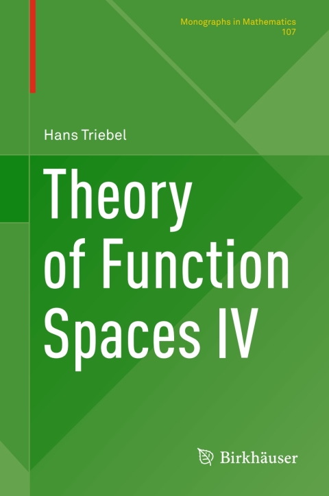 Cover image for book Theory of Function Spaces IV