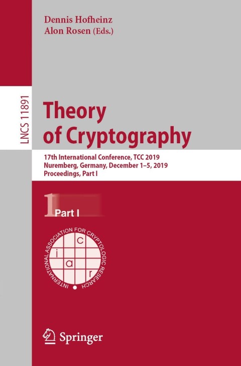 Cover image for book Theory of Cryptography
