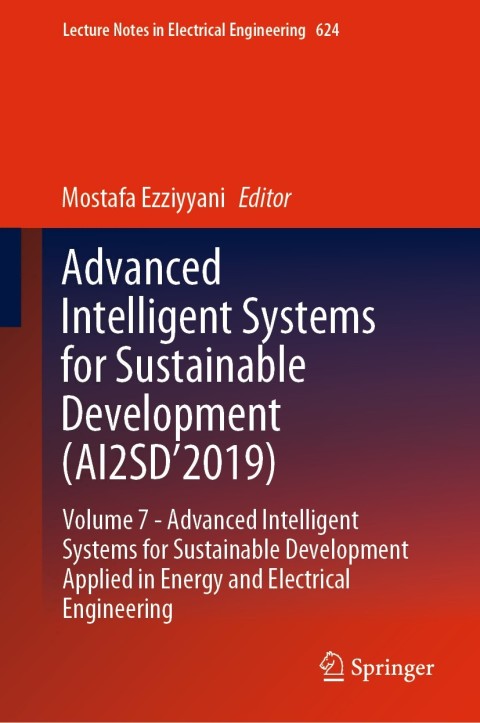 Cover image for book Advanced Intelligent Systems for Sustainable Development (AI2SD’2019)