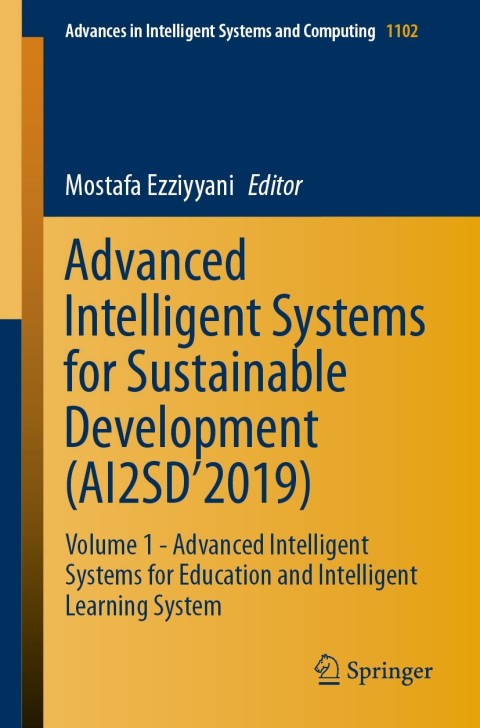 Cover image for book Advanced Intelligent Systems for Sustainable Development (AI2SD’2019)