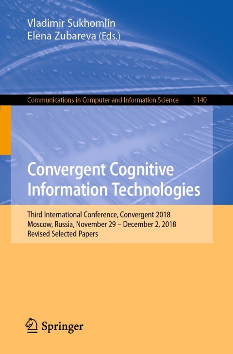 Cover image for book Convergent Cognitive Information Technologies