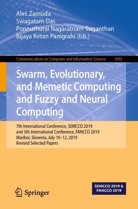 Cover image for book Swarm, Evolutionary, and Memetic Computing and Fuzzy and Neural Computing