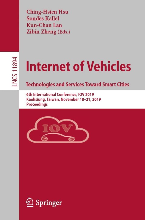 Cover image for book Internet of Vehicles. Technologies and Services Toward Smart Cities