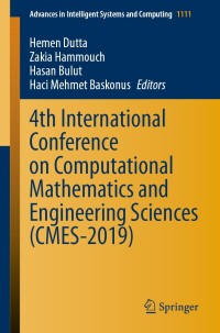 Cover image: 4th International Conference on Computational Mathematics and Engineering Sciences (CMES-2019) 9783030391119