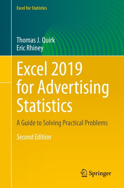 Cover image for book Excel 2019 for Advertising Statistics