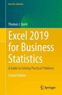 Imagen de portada: Excel 2019 for Business Statistics 2nd edition 9783030392604