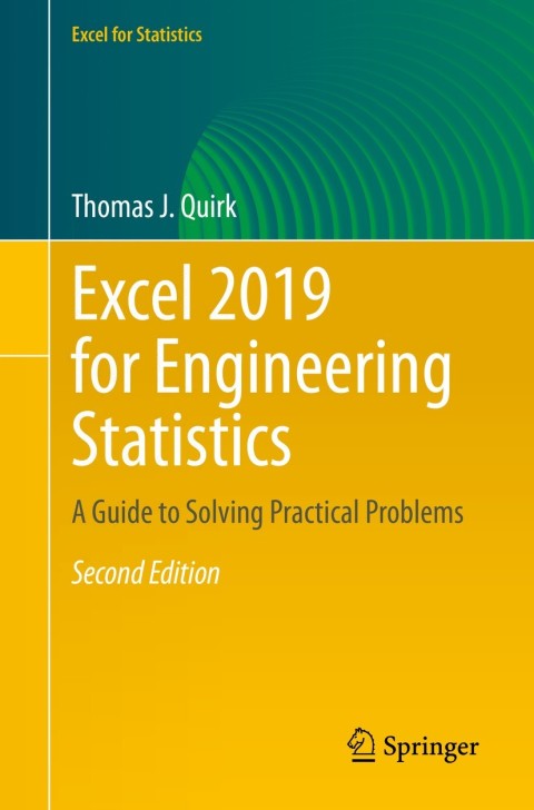 Cover image for book Excel 2019 for Engineering Statistics