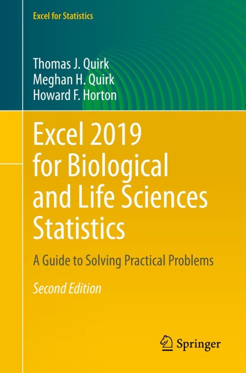 Cover image for book Excel 2019 for Biological and Life Sciences Statistics