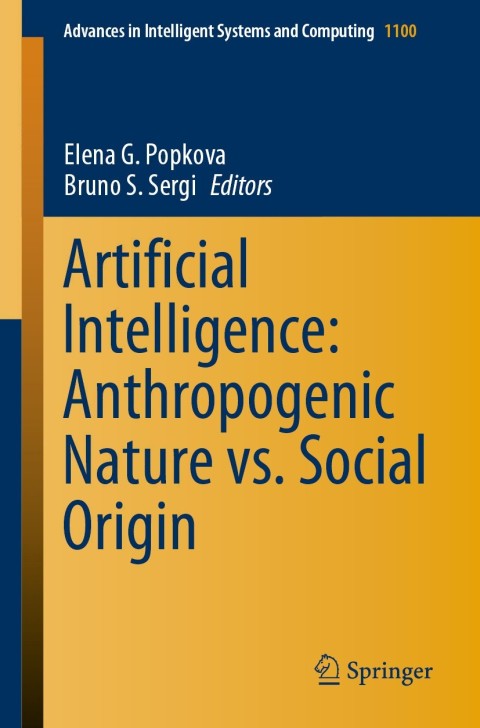 Cover image for book Artificial Intelligence: Anthropogenic Nature vs. Social Origin
