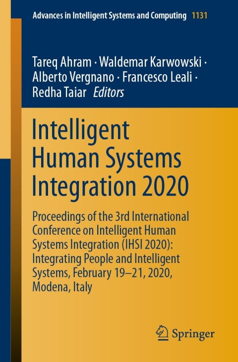 Cover image for book Intelligent Human Systems Integration 2020