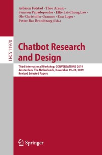 Cover image: Chatbot Research and Design 9783030395391